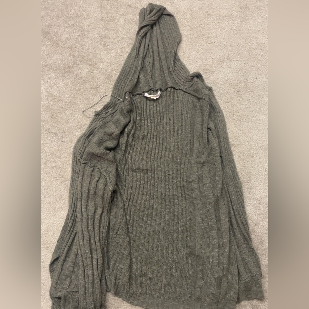 Olive green cardigan
